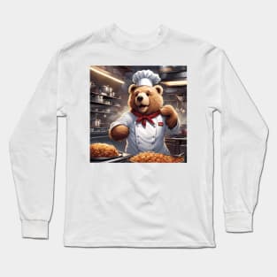 Teddy as a Chef Long Sleeve T-Shirt